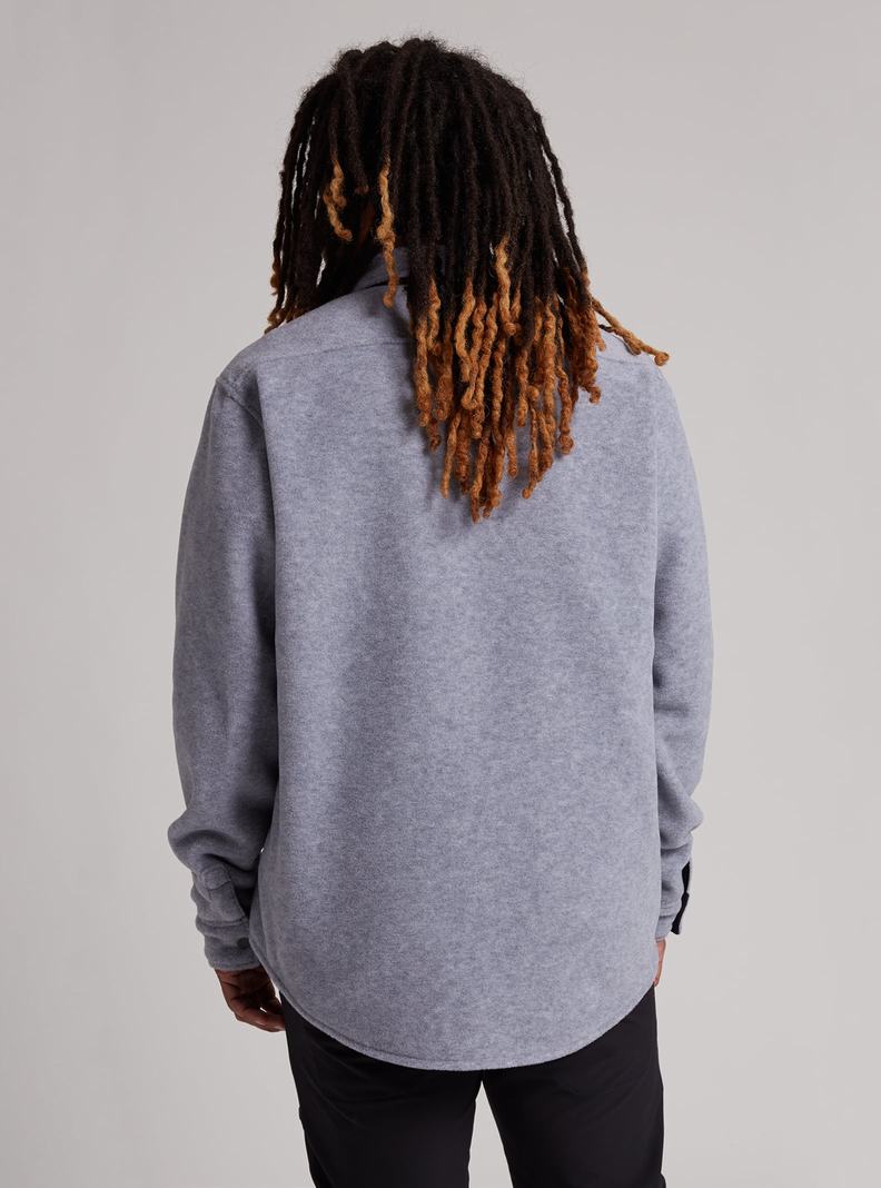 Burton Hearth Fleece Shirt Hemd Herren Grau | 924-IPVXGE