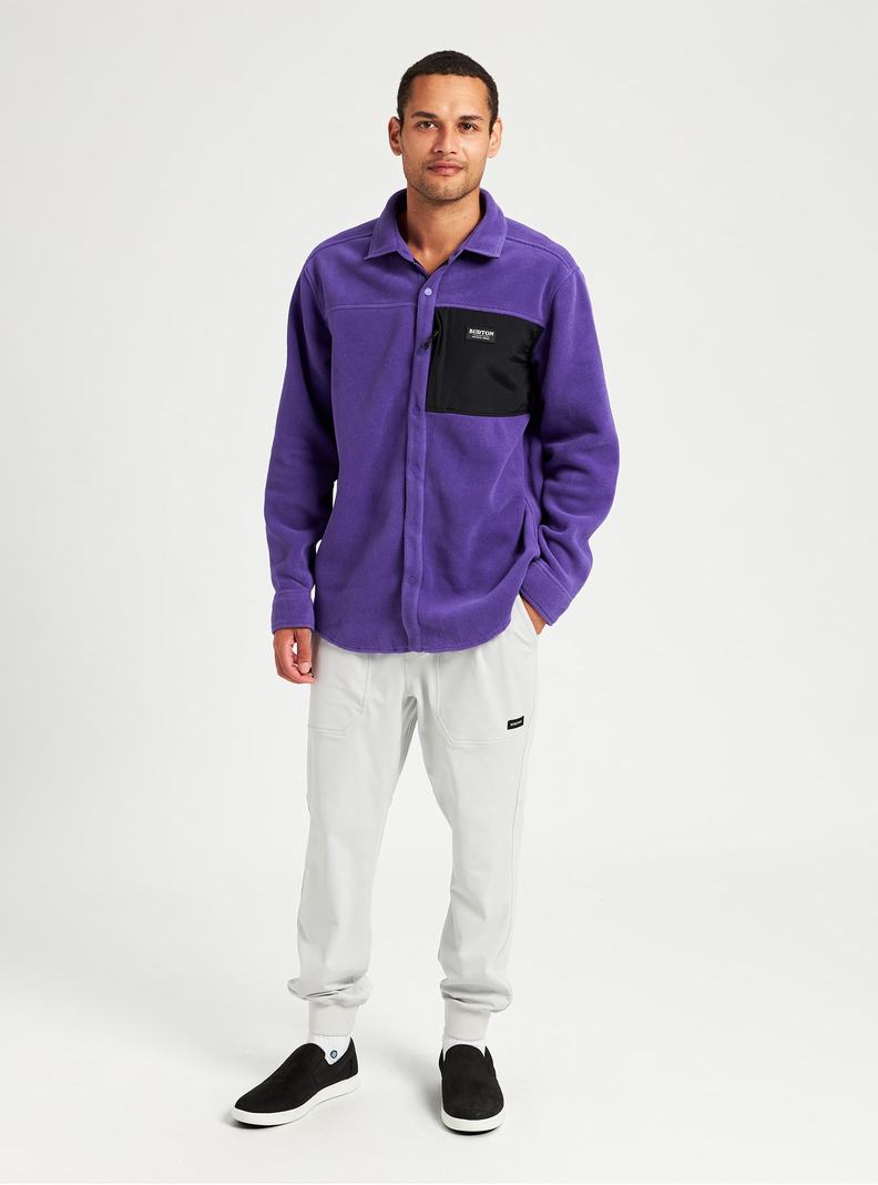 Burton Hearth Fleece Shirt Hemd Herren Lila | 138-PCZEYN