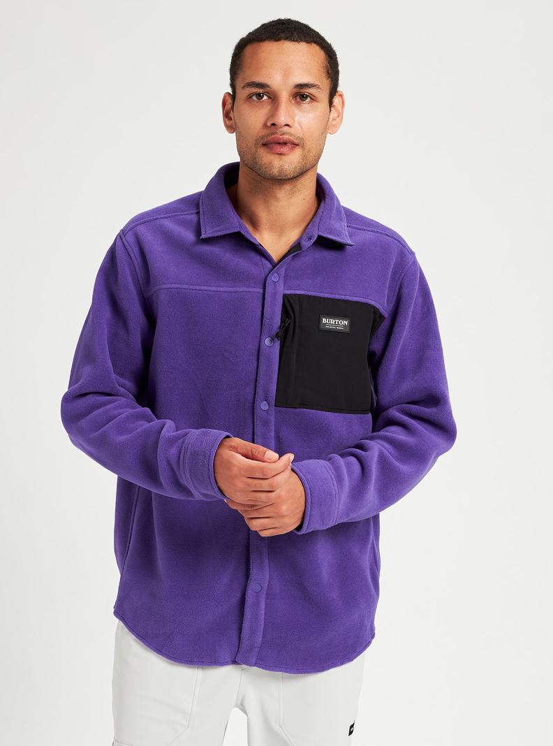 Burton Hearth Fleece Shirt Hemd Herren Lila | 138-PCZEYN