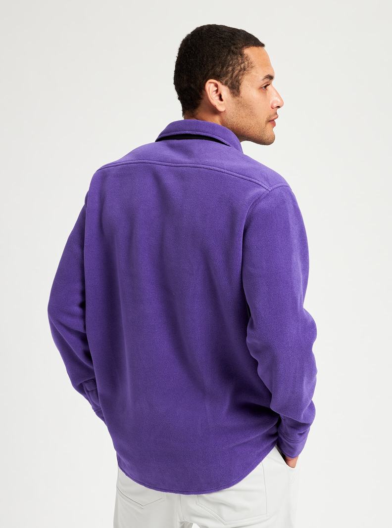 Burton Hearth Fleece Shirt Hemd Herren Lila | 138-PCZEYN