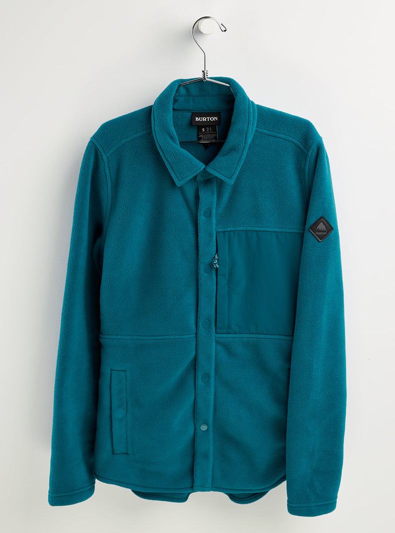 Burton Hearth Snap Up Fleece Hemd Damen Blau | 031-TUAKOP