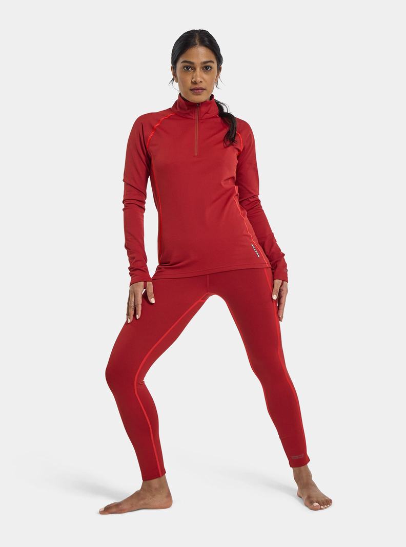 Burton Heavyweight X Base Layer Pants Funktionswäsche Damen Rot | 436-YHNJQX