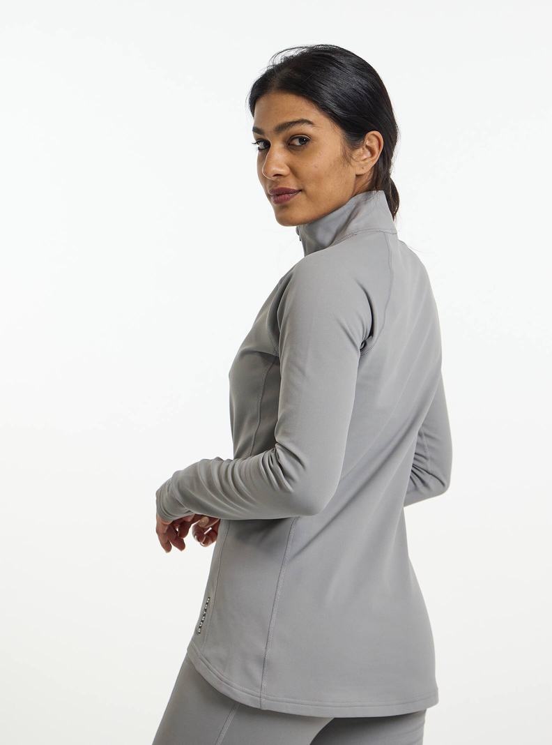 Burton Heavyweight X Base Layer Quarter-Zip Funktionswäsche Damen Grau | 516-XEBUPW