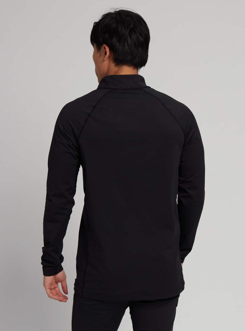 Burton Heavyweight X Base Layer Quarter-Zip Funktionswäsche Herren Schwarz | 643-JDQZHC
