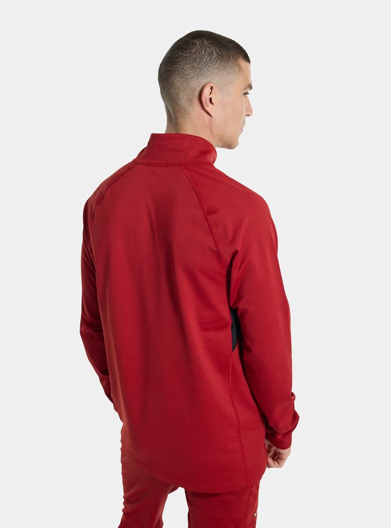 Burton Heavyweight X Base Layer Quarter-Zip Funktionswäsche Herren Rot | 731-NIQYEX