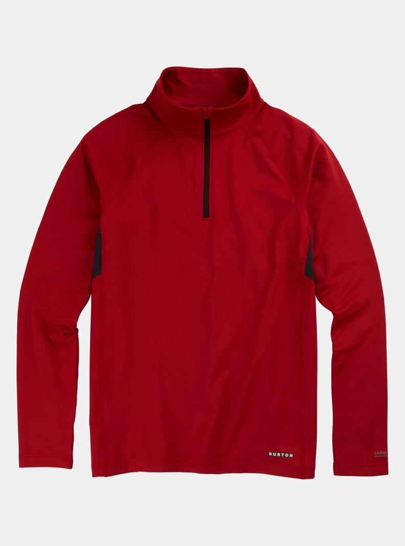 Burton Heavyweight X Base Layer Quarter-Zip Funktionswäsche Herren Rot | 731-NIQYEX