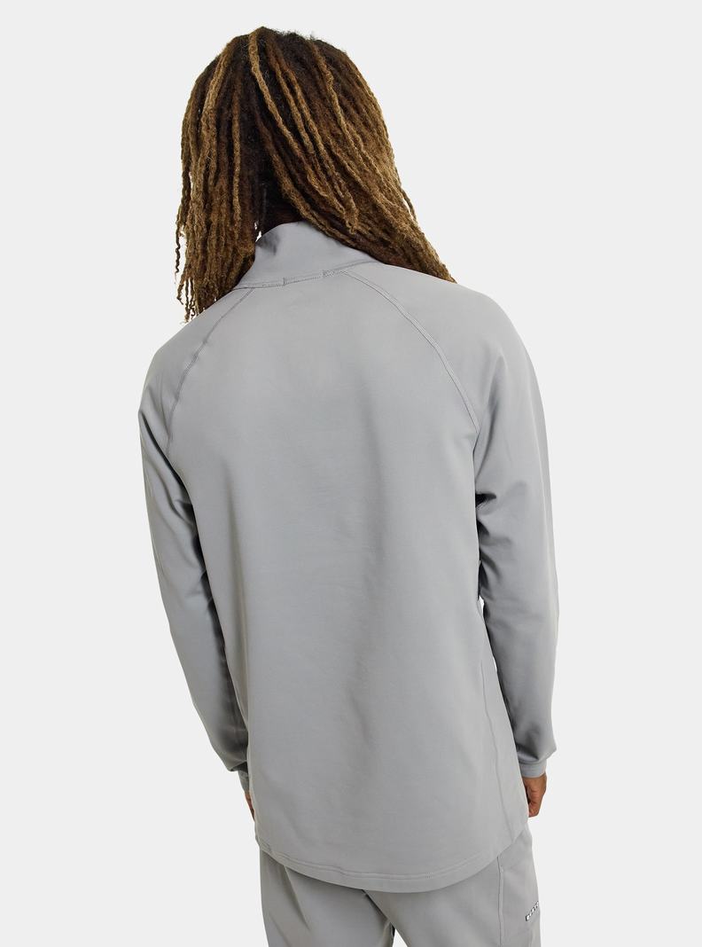 Burton Heavyweight X Base Layer Quarter-Zip Funktionswäsche Herren Grau | 734-KGEPVX
