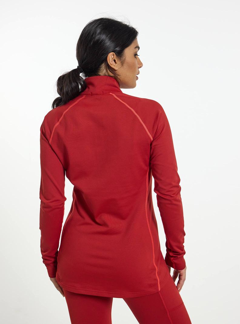 Burton Heavyweight X Base Layer Quarter-Zip Funktionswäsche Damen Rot | 928-GTMADO