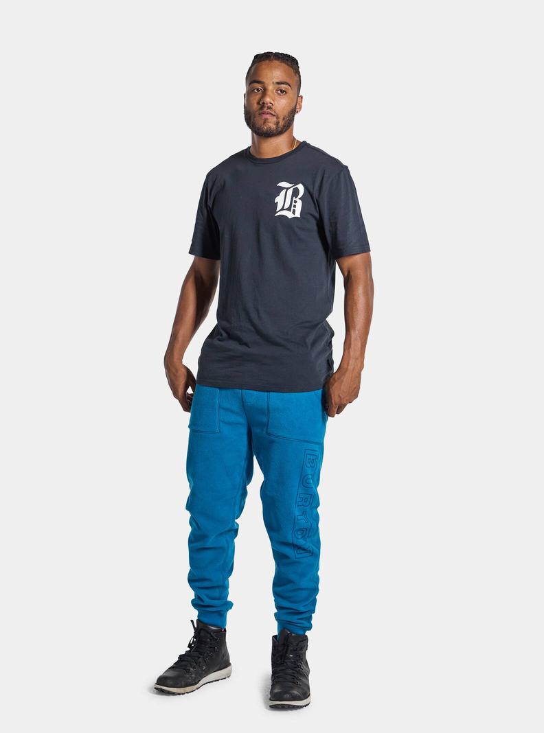 Burton Hesston Kurzes Sleeve T-Shirts Herren Schwarz | 605-GXKZDL
