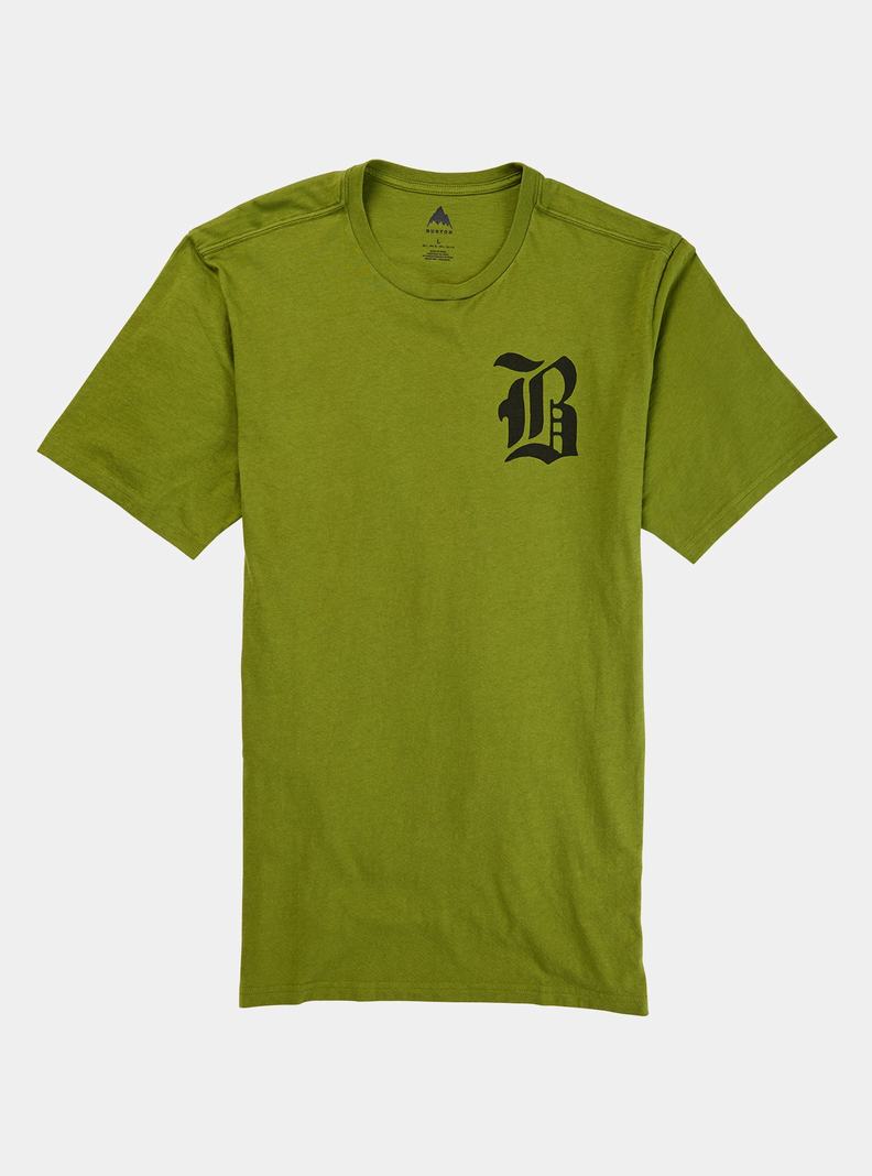Burton Hesston Kurzes Sleeve T-Shirts Herren Grün | 864-WBYVLJ
