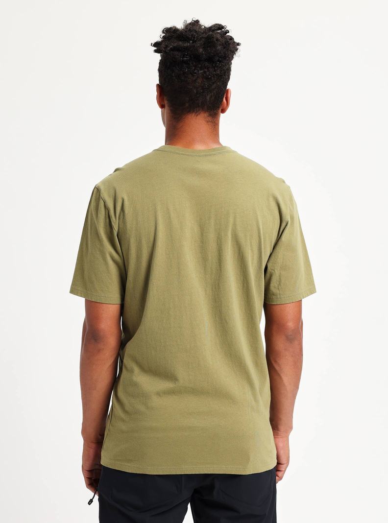 Burton Horizontal Mountain Kurzes Sleeve T-Shirts Herren Olivgrün | 321-OYIEAT