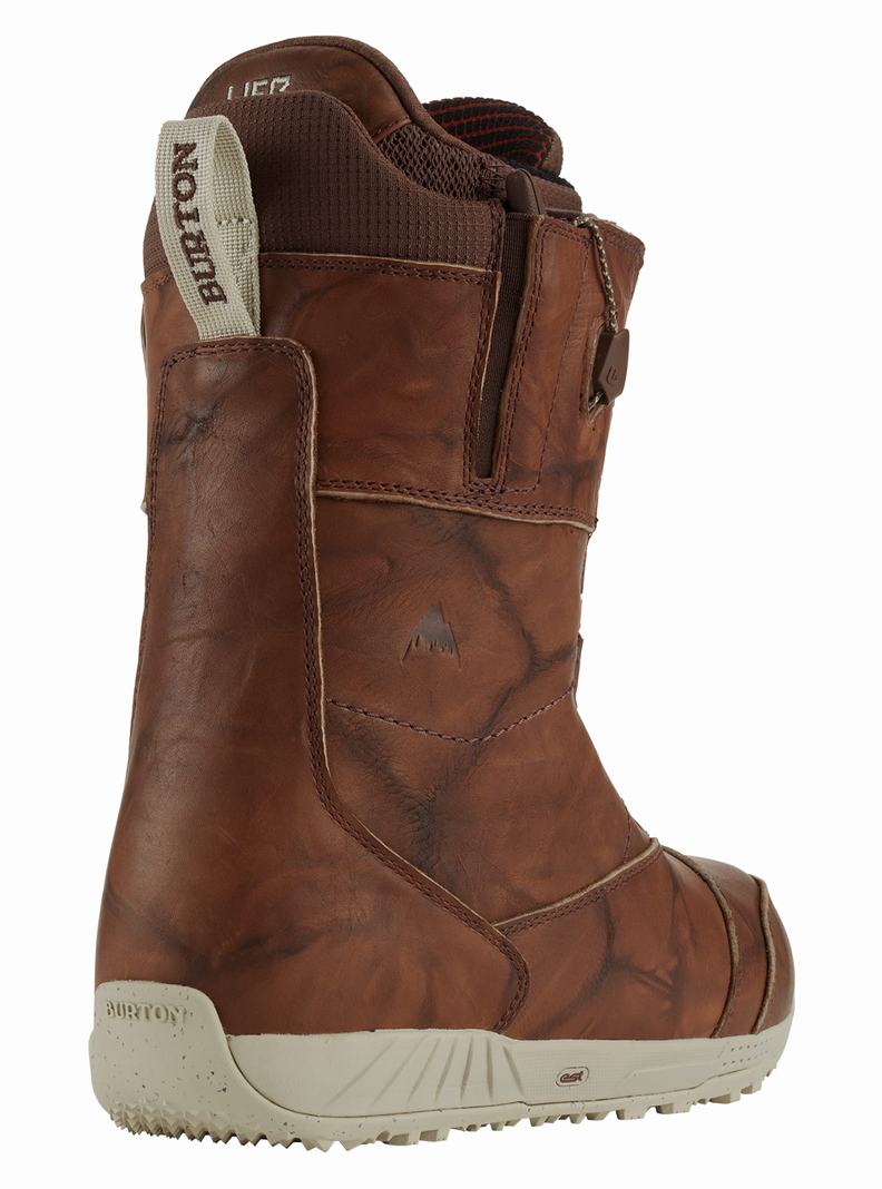 Burton Ion Leder Snowboardboots Herren Braun | 649-DKGPQY
