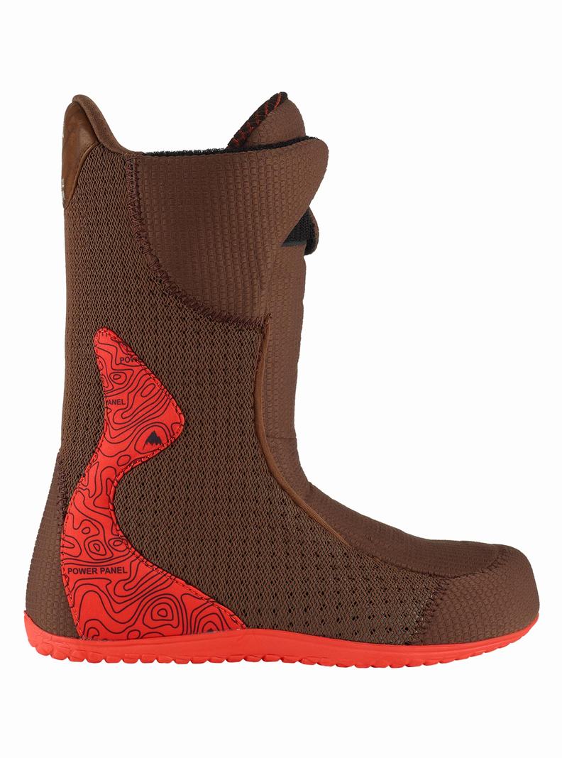 Burton Ion Leder Snowboardboots Herren Braun | 649-DKGPQY