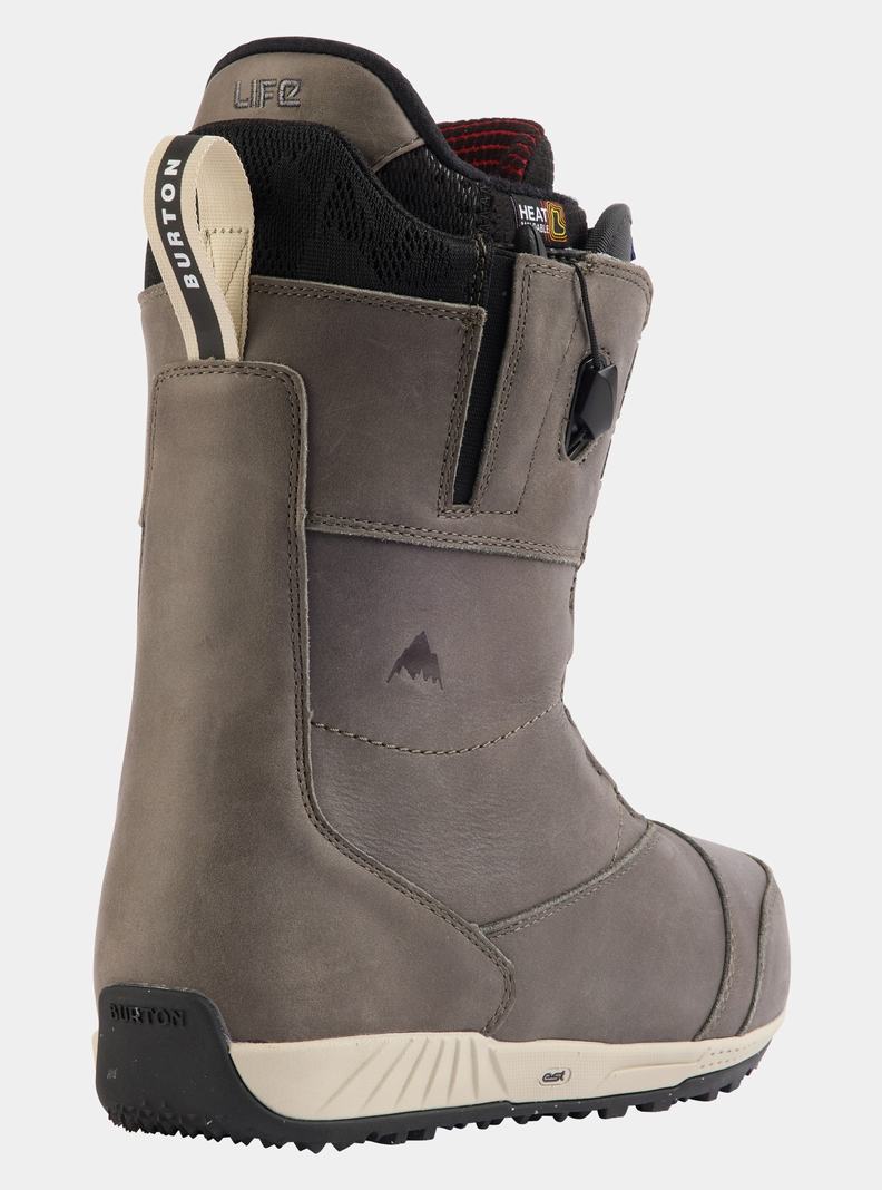 Burton Ion Leder Snowboardboots Herren Grau | 396-TWAXZH