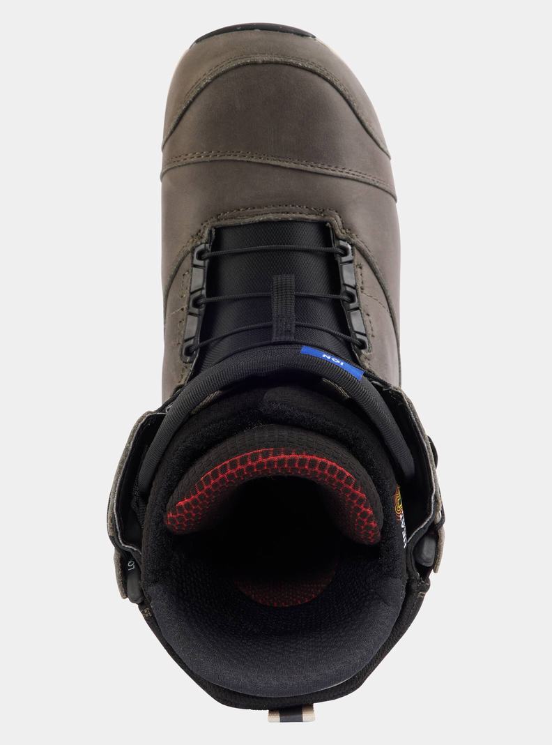 Burton Ion Leder Snowboardboots Herren Grau | 396-TWAXZH