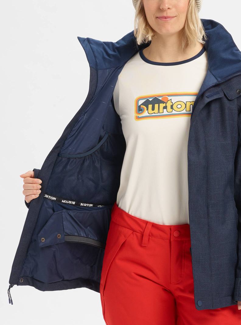Burton Jet Set Snowboardjacke Damen Blau | 109-IAEUXY