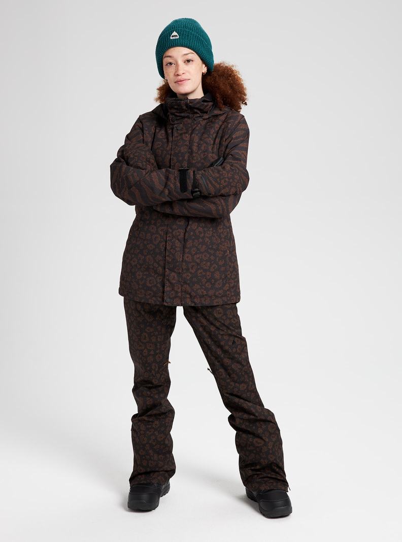 Burton Jet Set Snowboardjacke Damen Grau | 123-IRNOUD