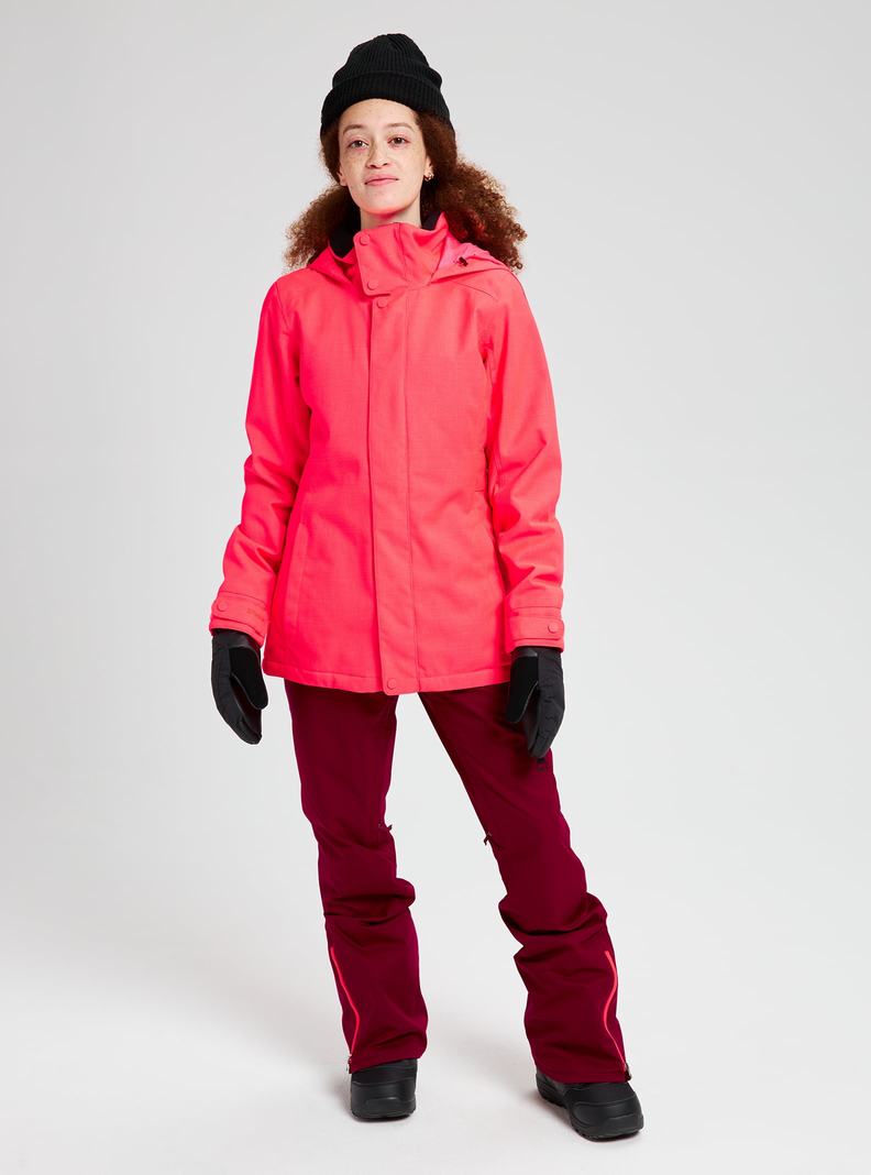 Burton Jet Set Snowboardjacke Damen Rosa | 723-UCNEVT