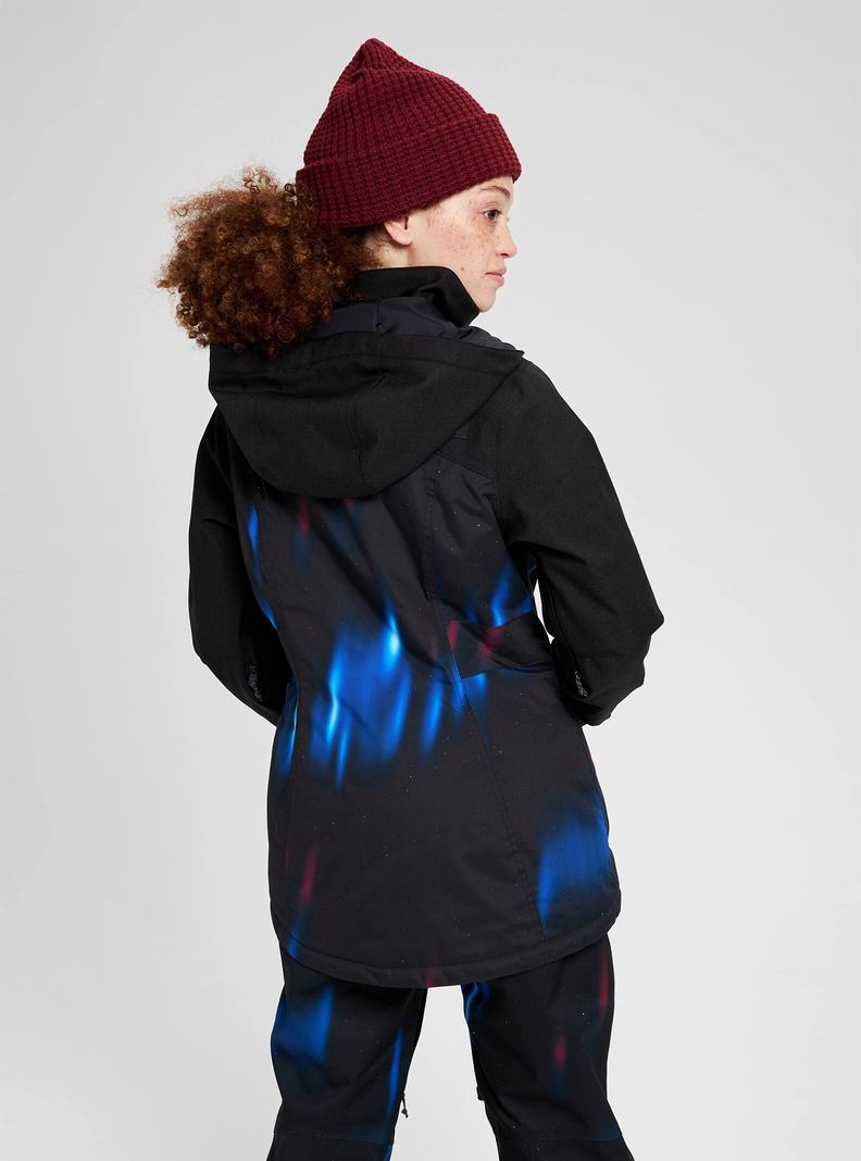 Burton Jet Set Snowboardjacke Damen Schwarz | 731-DUMHVX