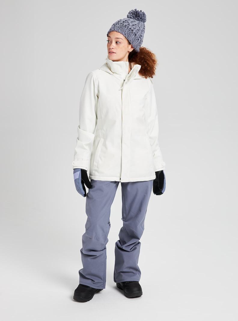 Burton Jet Set Snowboardjacke Damen Weiß | 701-XPGMKS