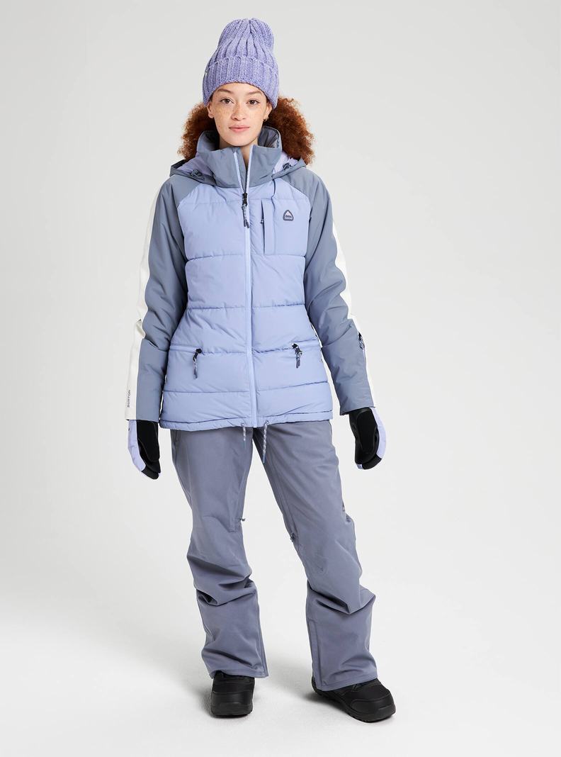 Burton Keelan Snowboardjacke Damen Lila Grau | 648-FEDCLY