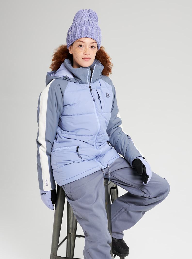 Burton Keelan Snowboardjacke Damen Lila Grau | 648-FEDCLY
