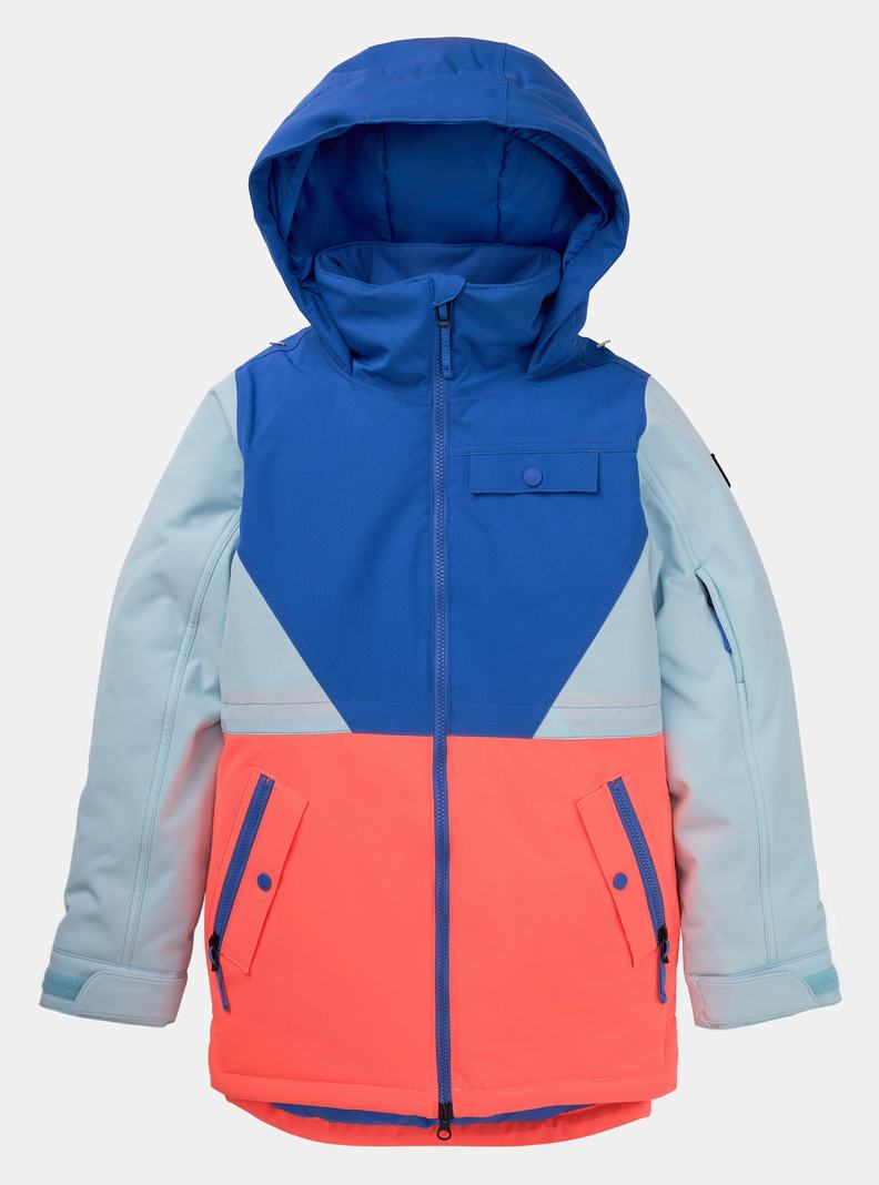 Burton Khione 2L Snowboardjacke Kinder Blau Orange | 562-QGKMUE