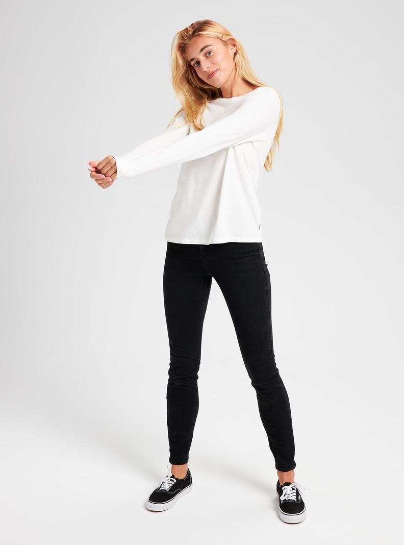 Burton Klassische Blank Long Sleeve T-Shirts Damen Weiß | 381-ANYEGT