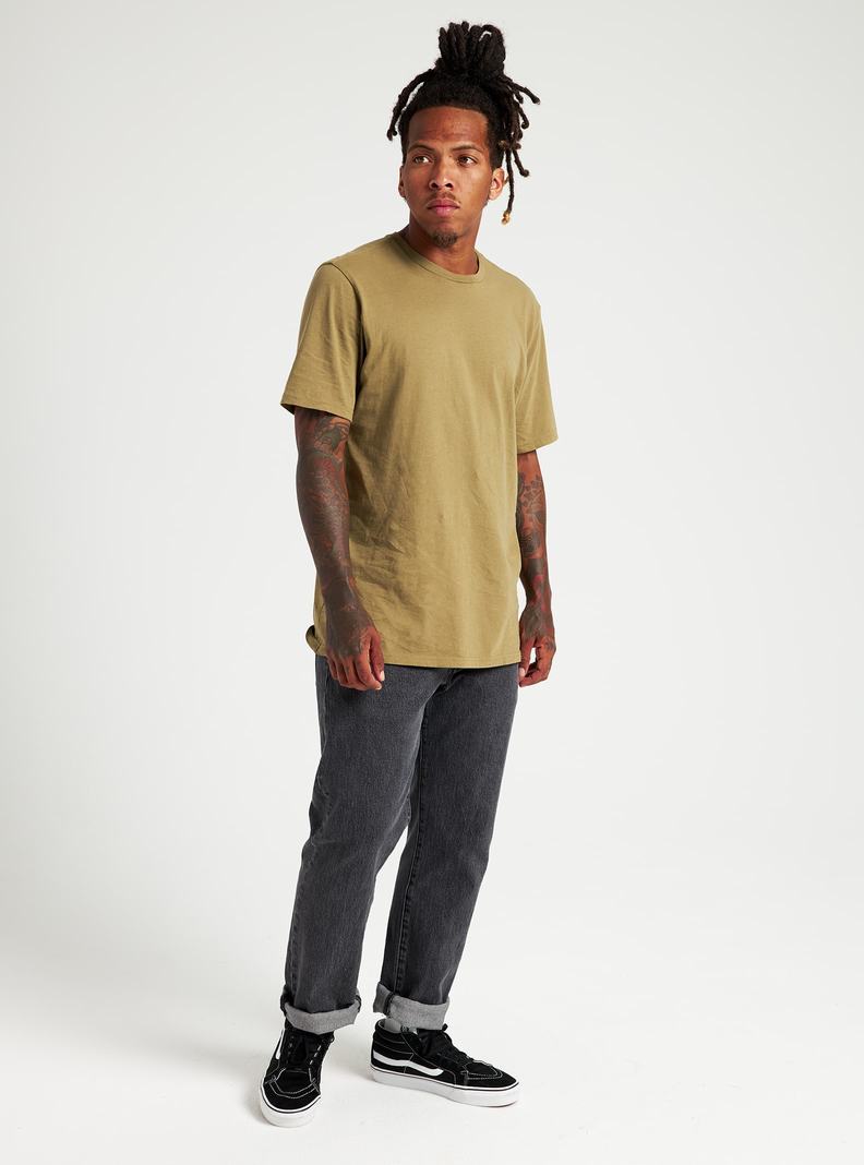 Burton Klassische Kurzes Sleeve T-Shirts Herren Olivgrün | 476-BHSEQW