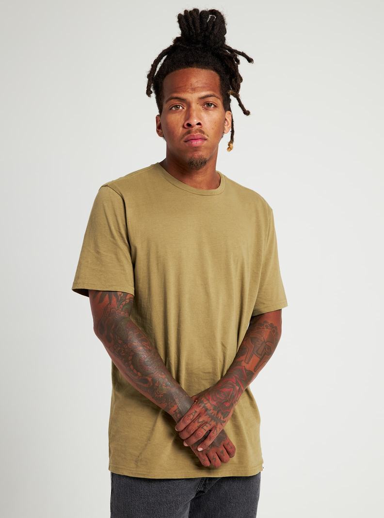 Burton Klassische Kurzes Sleeve T-Shirts Herren Olivgrün | 476-BHSEQW