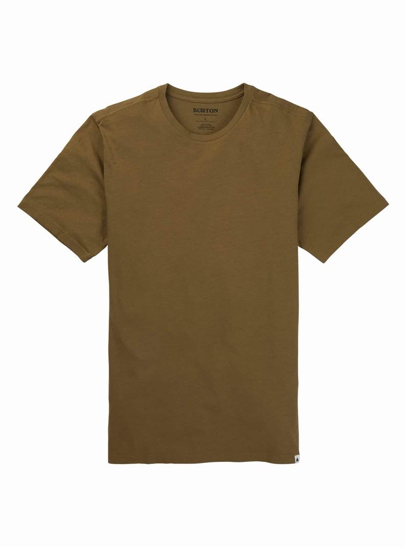 Burton Klassische Kurzes Sleeve T-Shirts Herren Olivgrün | 476-BHSEQW