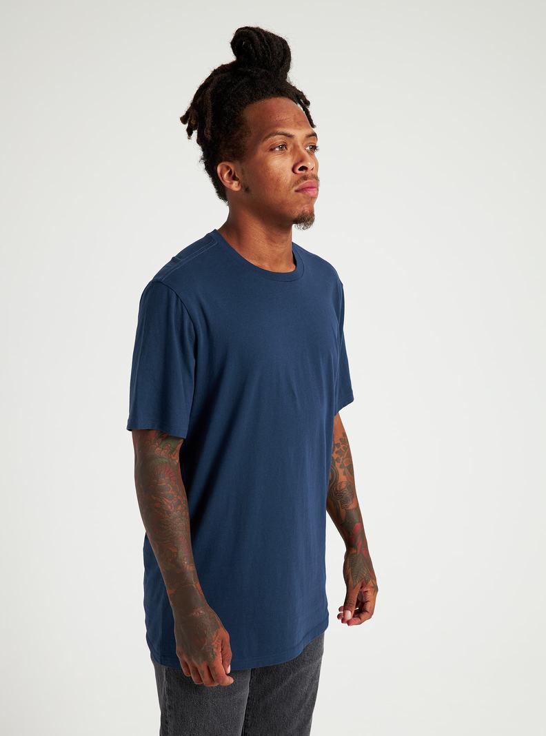 Burton Klassische Kurzes Sleeve T-Shirts Herren Blau | 567-SUBPFX