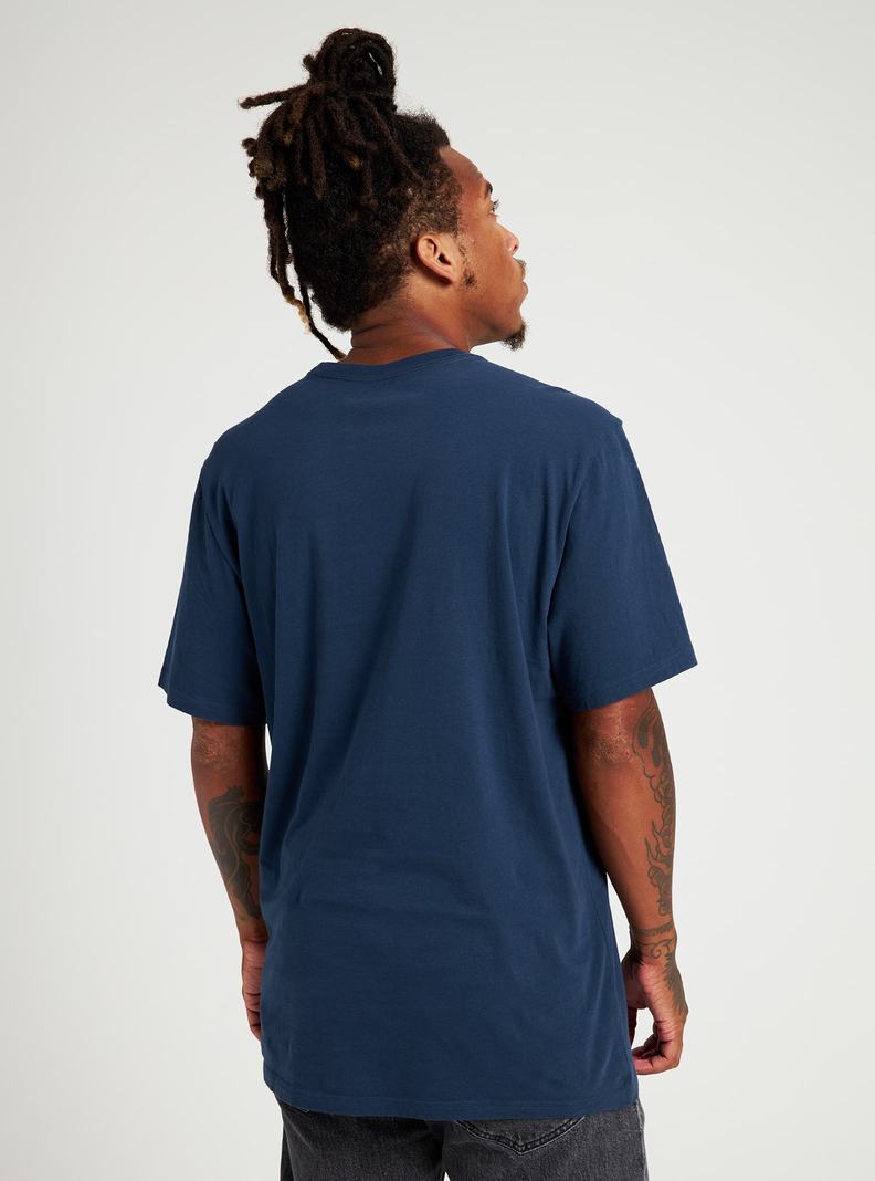 Burton Klassische Kurzes Sleeve T-Shirts Herren Blau | 567-SUBPFX