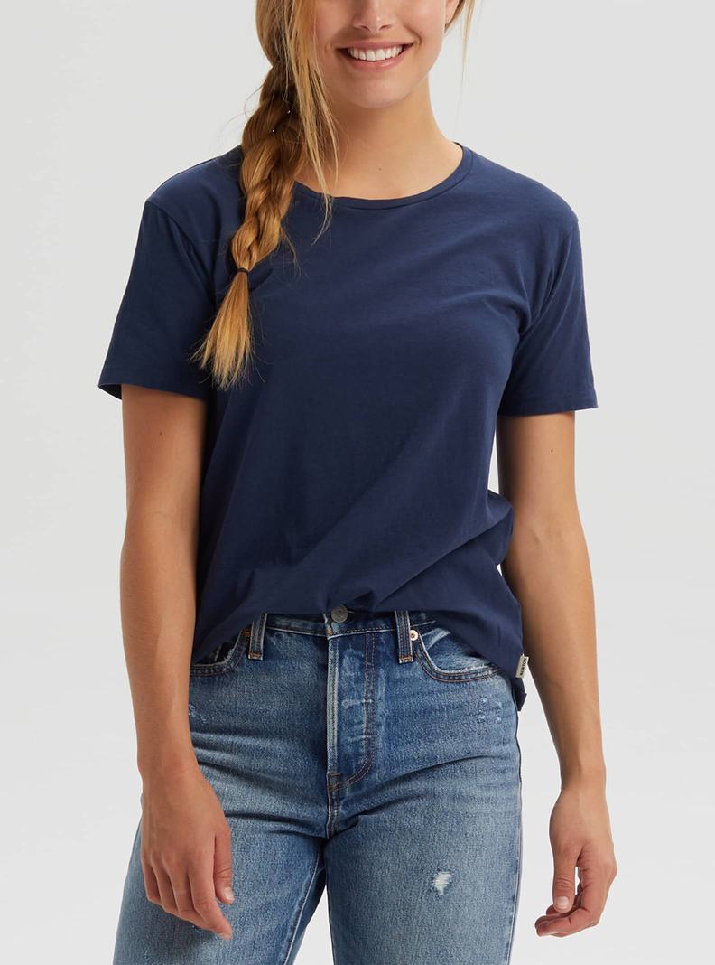 Burton Klassische Kurzes Sleeve T-Shirts Damen Blau | 703-MNGLCP