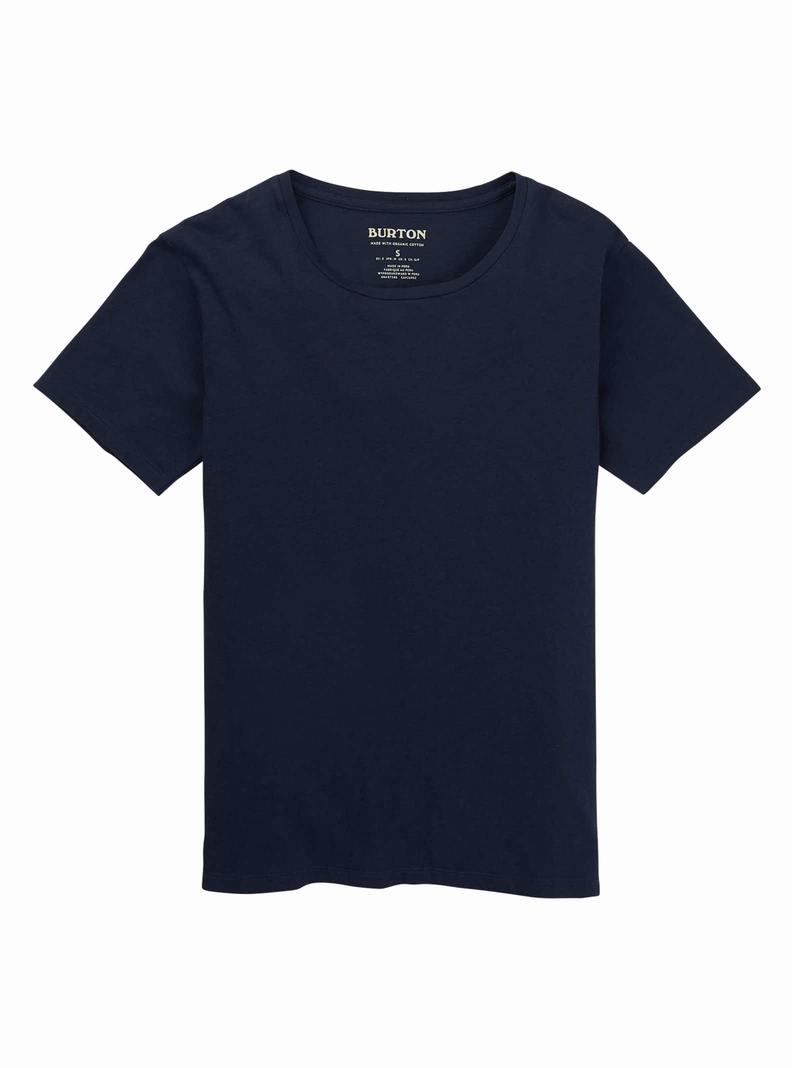 Burton Klassische Kurzes Sleeve T-Shirts Damen Blau | 703-MNGLCP
