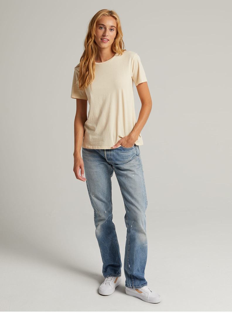 Burton Klassische Kurzes Sleeve T-Shirts Damen Beige | 729-QCIWOB