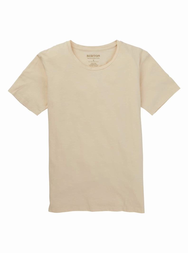 Burton Klassische Kurzes Sleeve T-Shirts Damen Beige | 729-QCIWOB