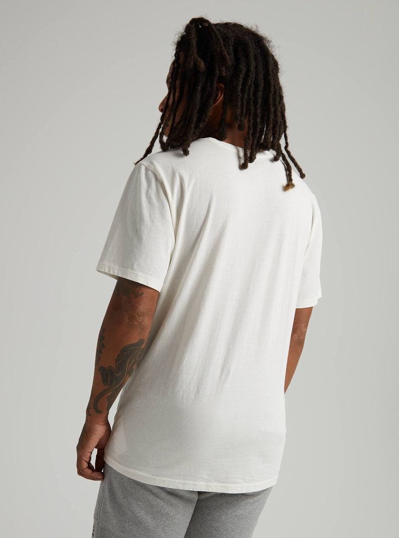 Burton Klassische Kurzes Sleeve T-Shirts Herren Weiß | 738-XOPDGZ