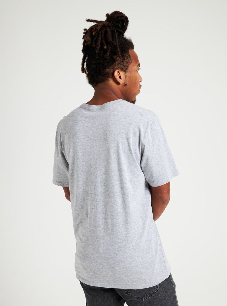 Burton Klassische Kurzes Sleeve T-Shirts Herren Grau | 859-EJKLXO