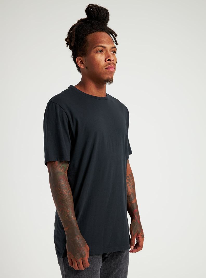 Burton Klassische Kurzes Sleeve T-Shirts Herren Schwarz | 912-MTBFVA