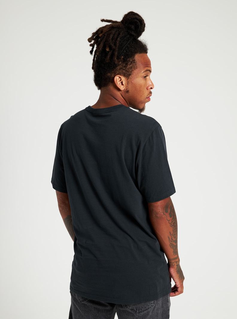Burton Klassische Kurzes Sleeve T-Shirts Herren Schwarz | 912-MTBFVA