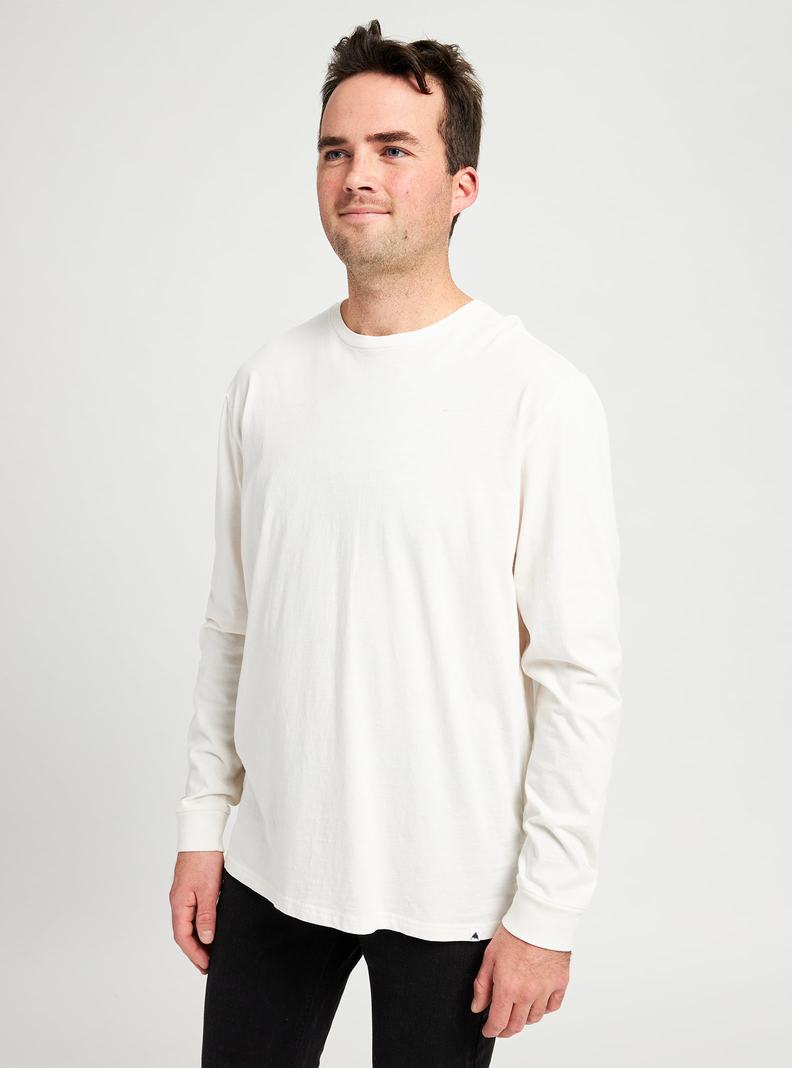 Burton Klassische Long Sleeve T-Shirts Herren Weiß | 057-ZIODRL
