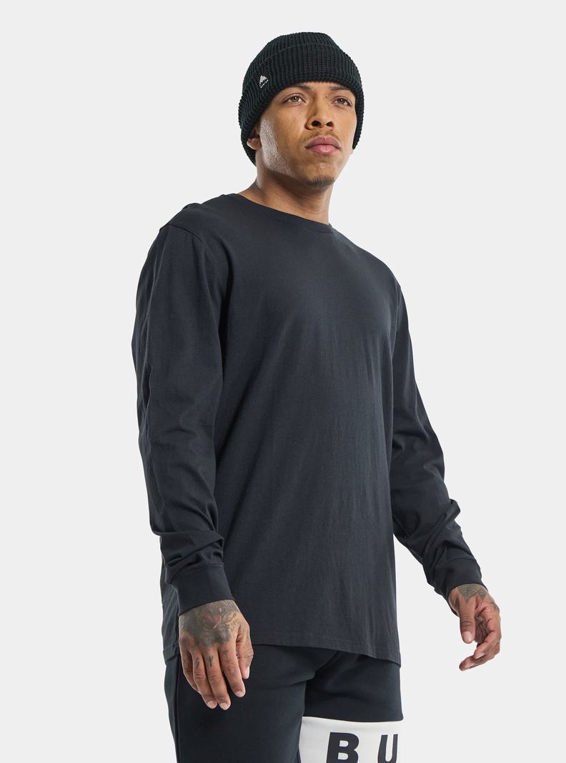 Burton Klassische Long Sleeve T-Shirts Herren Schwarz | 687-ANLHCQ
