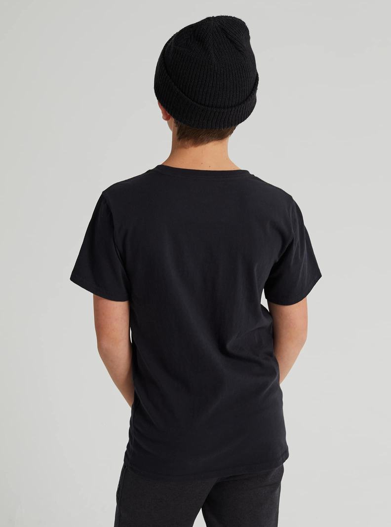 Burton Klassische Mountain High Kurzes Sleeve T-Shirts Kinder Schwarz | 410-MFJHKB