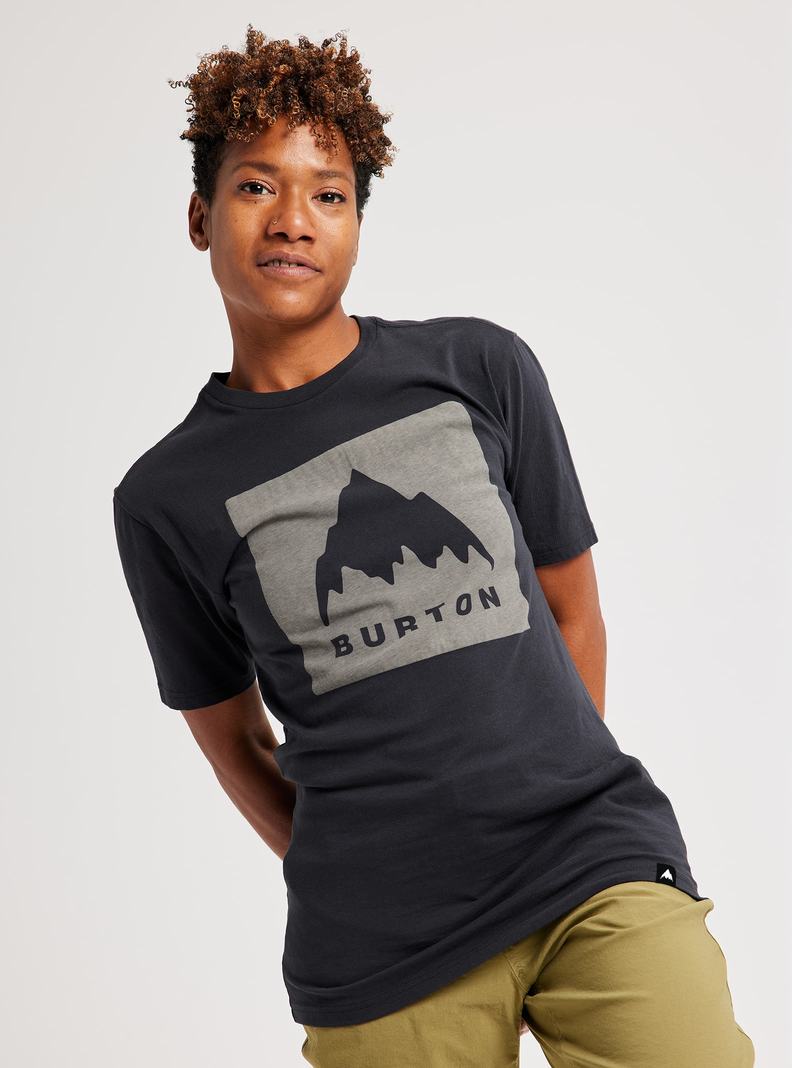 Burton Klassische Mountain High Kurzes Sleeve T-Shirts Damen Schwarz | 814-GLJAFS