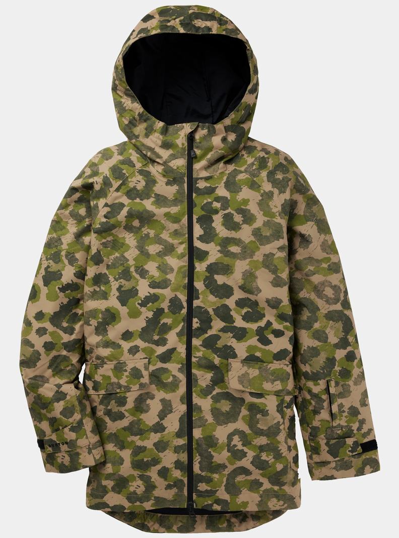 Burton Lalik 2L Snowboardjacke Damen Grün Camouflage | 120-RXUVAT