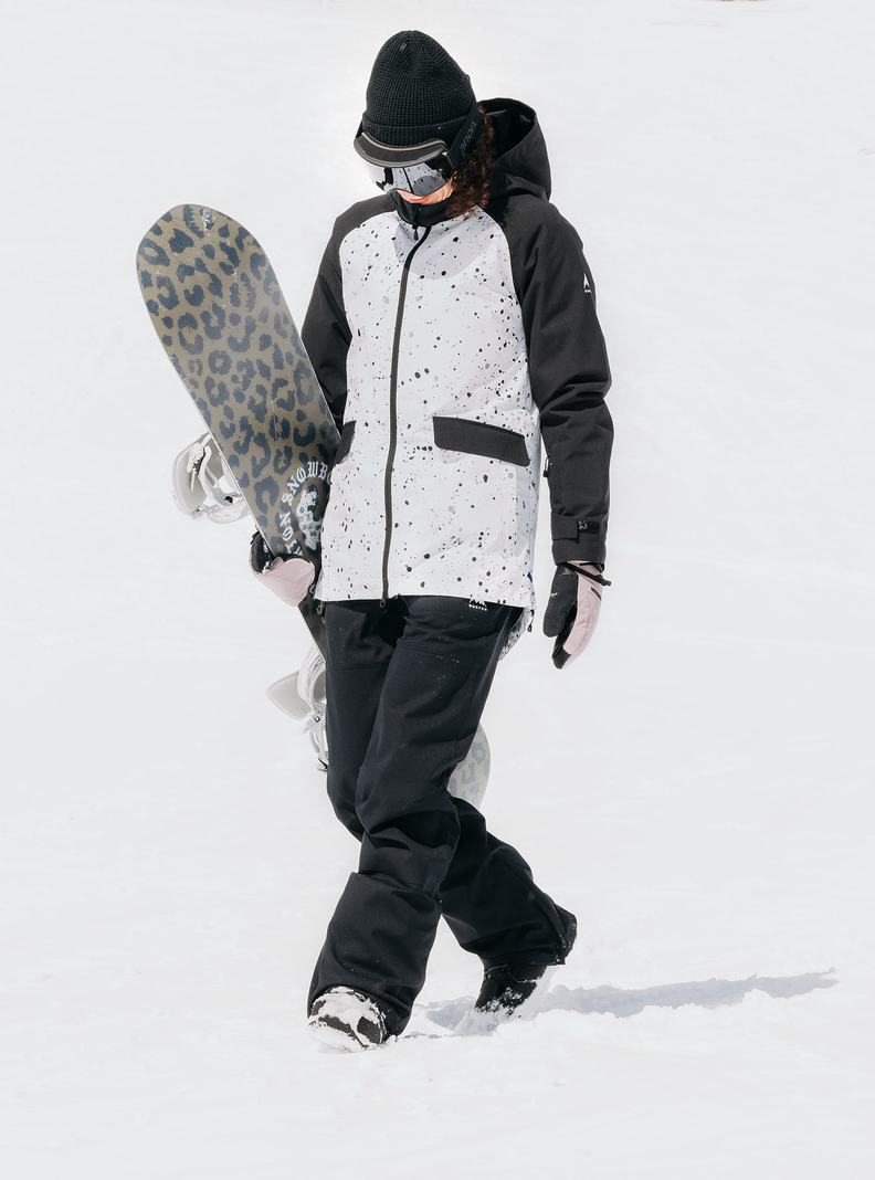 Burton Lalik 2L Snowboardjacke Damen Weiß Schwarz | 193-WVNHTA