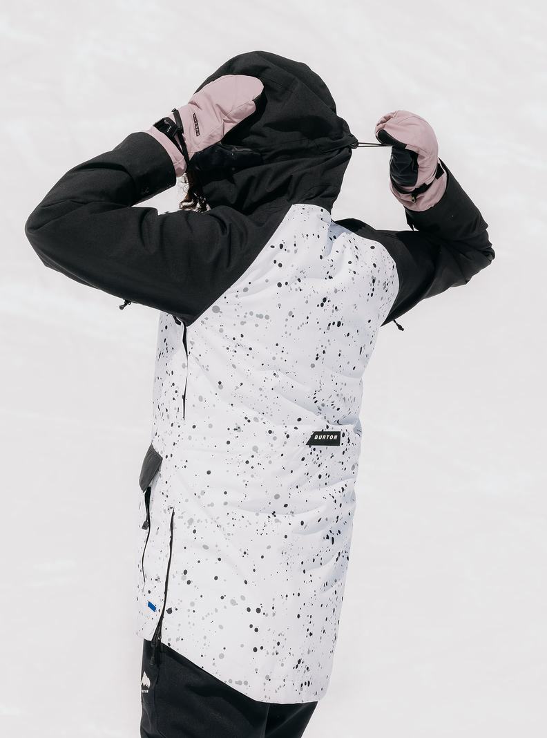 Burton Lalik 2L Snowboardjacke Damen Weiß Schwarz | 193-WVNHTA