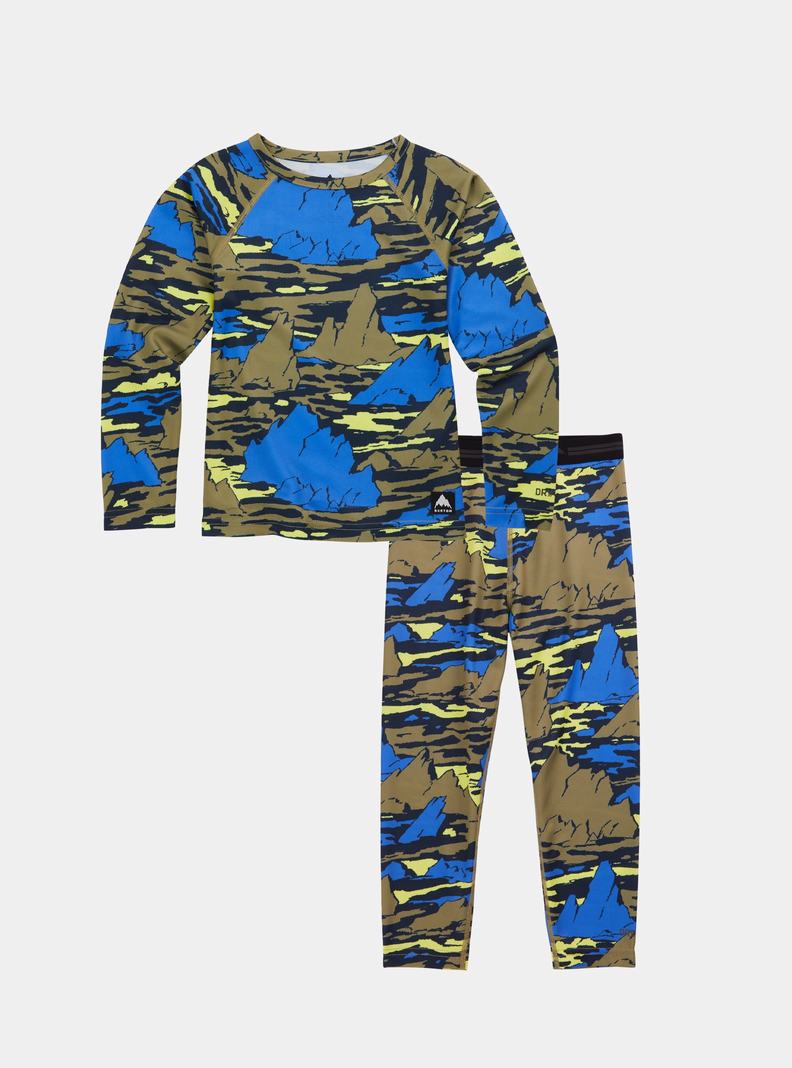 Burton Laufschuhe Base Layer Set Funktionswäsche Kinder Olivgrün | 523-GMQZLF