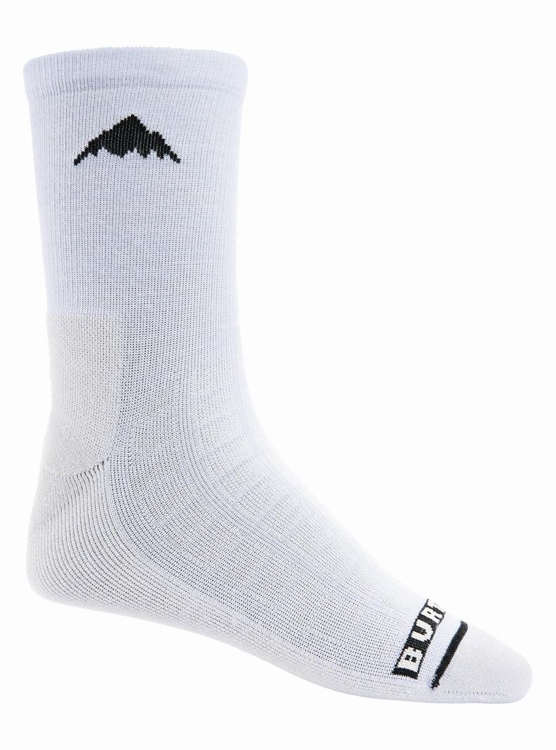 Burton Laufschuhe Crew Socken Damen Weiß | 129-YWIZQK